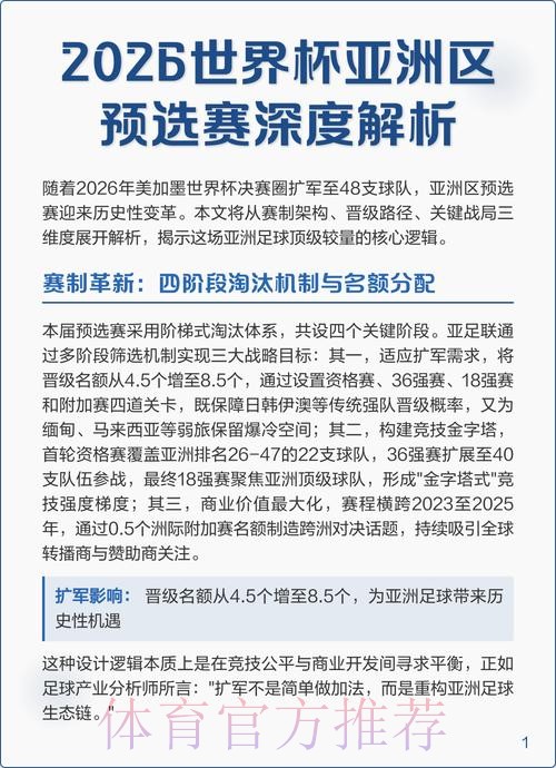 2026世界杯预测与深度分析
